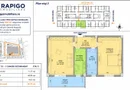 Apartamentul nr. 25 | 2 camere decomandat | Etaj 3 | Terasă 8,61 mp |