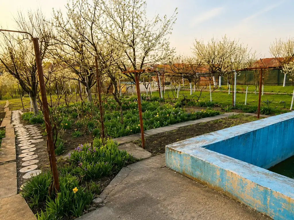Casă individuală, teren generos de 1.348mp, poziție centrală, Giarmata