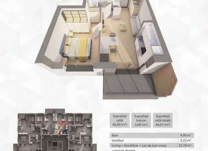 Apartament in R39 by ARED–direct de la dezvoltator, fără agenție! Ap.6