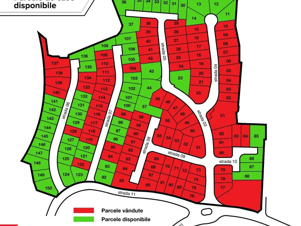 De vânzare parcele de casă în ARED CITY