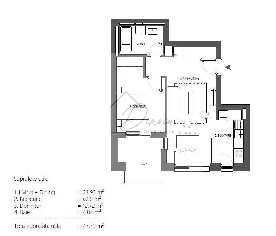Apartament 2 camere Avalon Pipera I parcare I Mobilat & Utilat I COM0%
