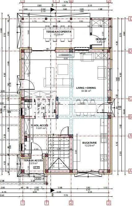 Casă individuală | 130MPU | Parter+Etaj  | Șura Mică