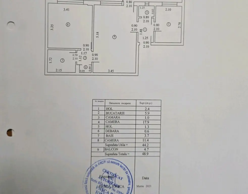 Ion Mihalache Clabucet apartament 2 camere de vanzare