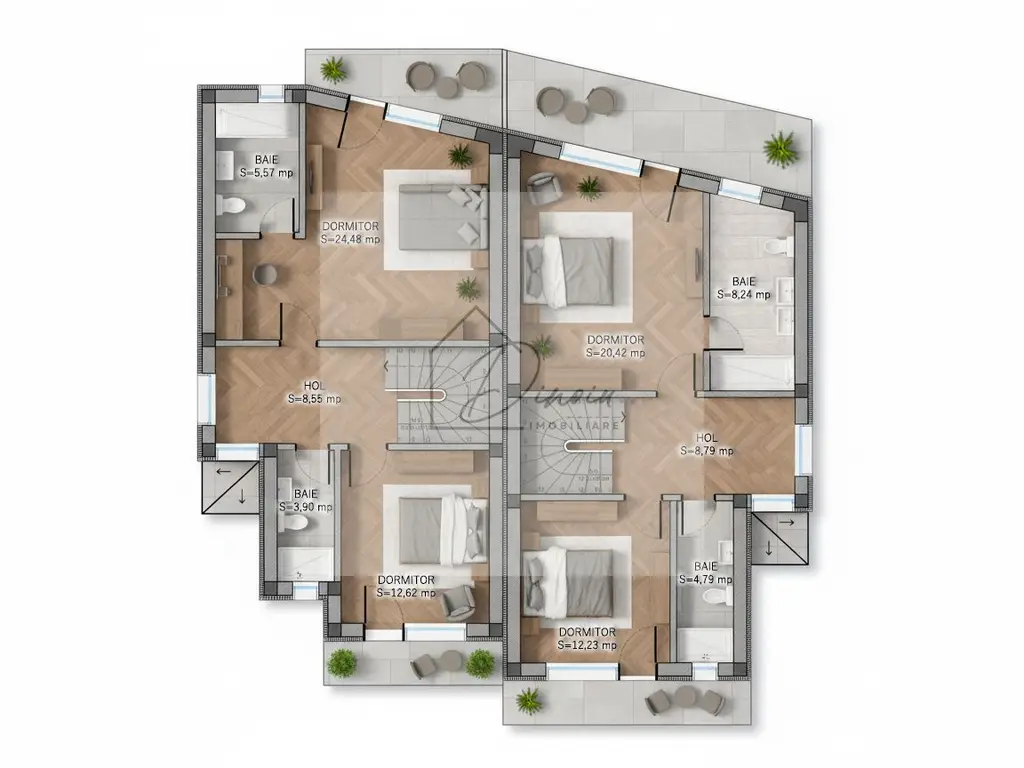 Vila 5 camere Otopeni - centru I individuala, calcan I P+1E+M I COM0%