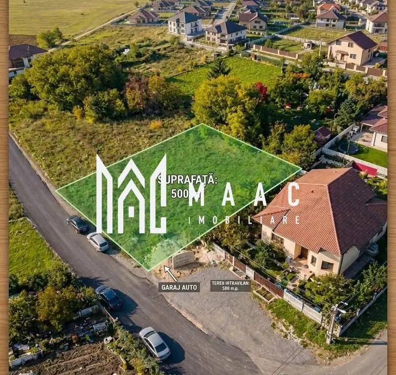 Teren intravilan 500 mp | Veterani, Sibiu | acces auto direct