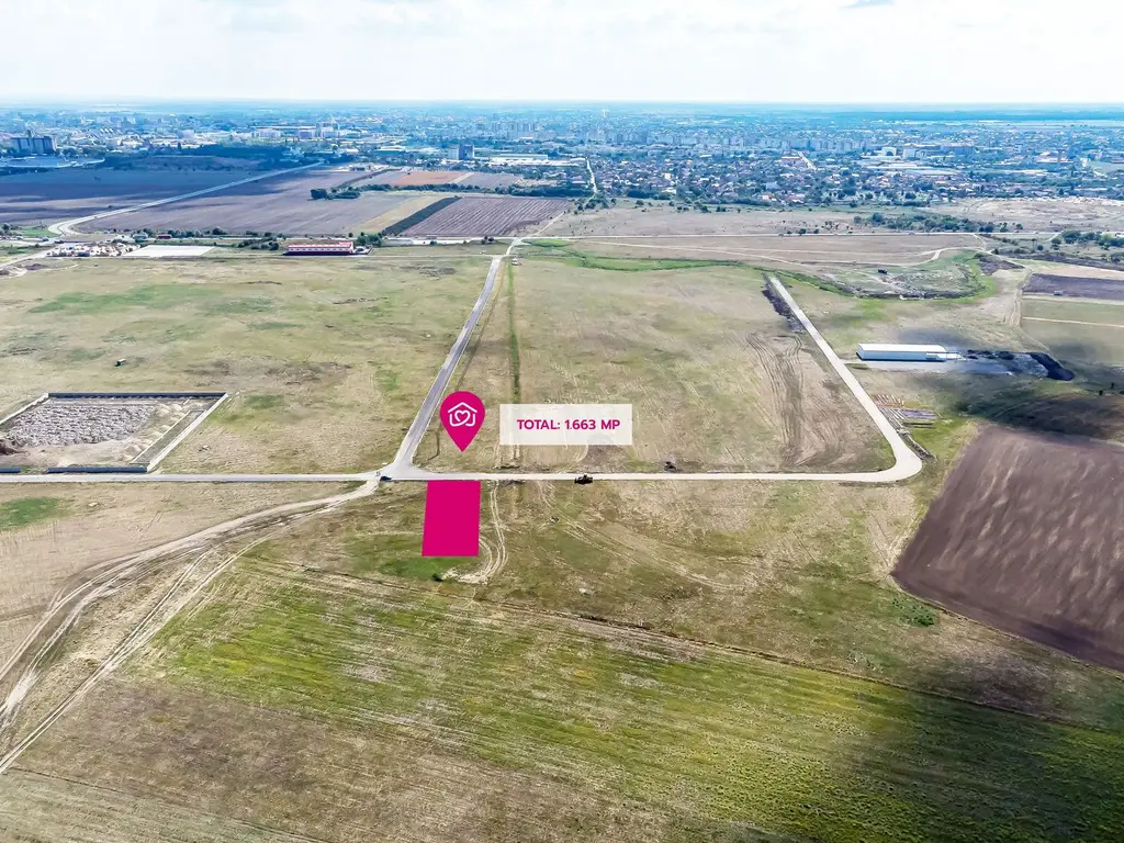 Oportunitate – Teren industrial 1.663 mp lângă Centura Vest Arad