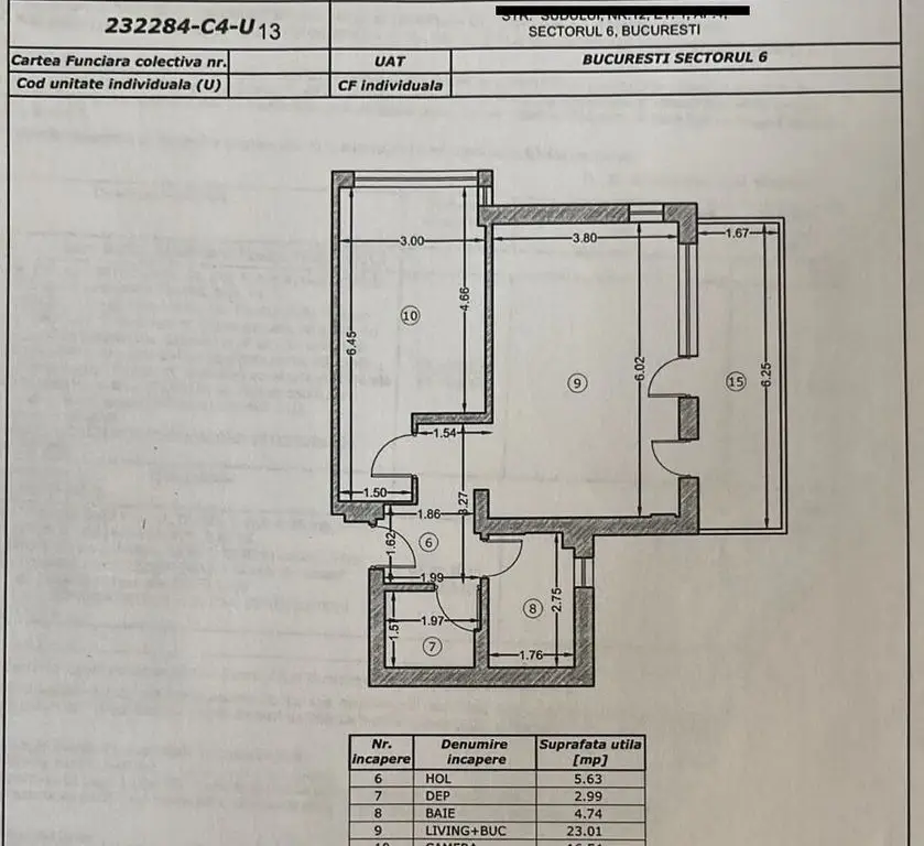 2 camere Bloc 2026 | 64 mp | Lujerului – Plaza