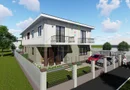1/2 Duplex Spatios, GIROC. Decorativa la exterior - la gri la interior