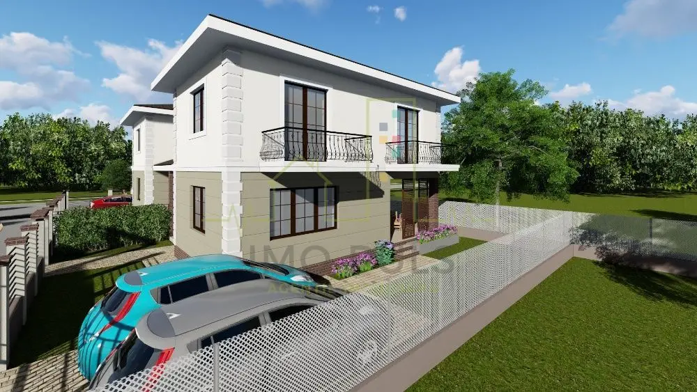 1/2 Duplex Spatios, GIROC. Decorativa la exterior - la gri la interior