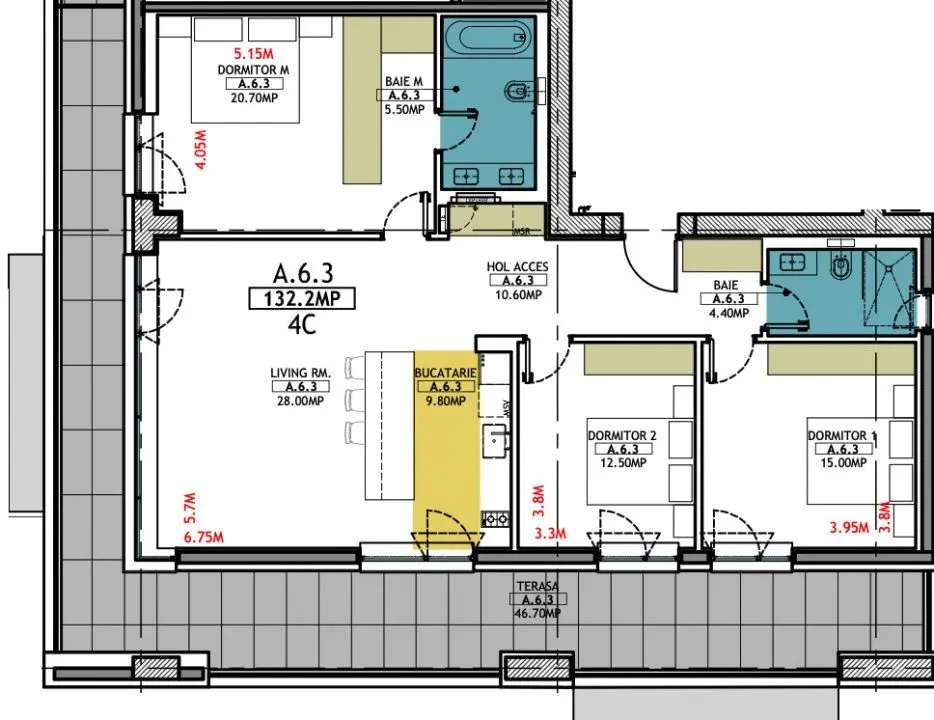 Stațiunea Mamaia - Vânzare apartament cu 4 camere, 3 bai cu vedere la lac.