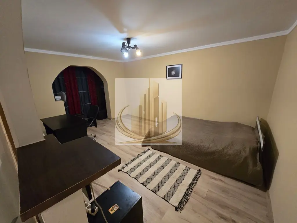Apartament 1 cameră, 32 mp, balcon închis, complet mobilat
