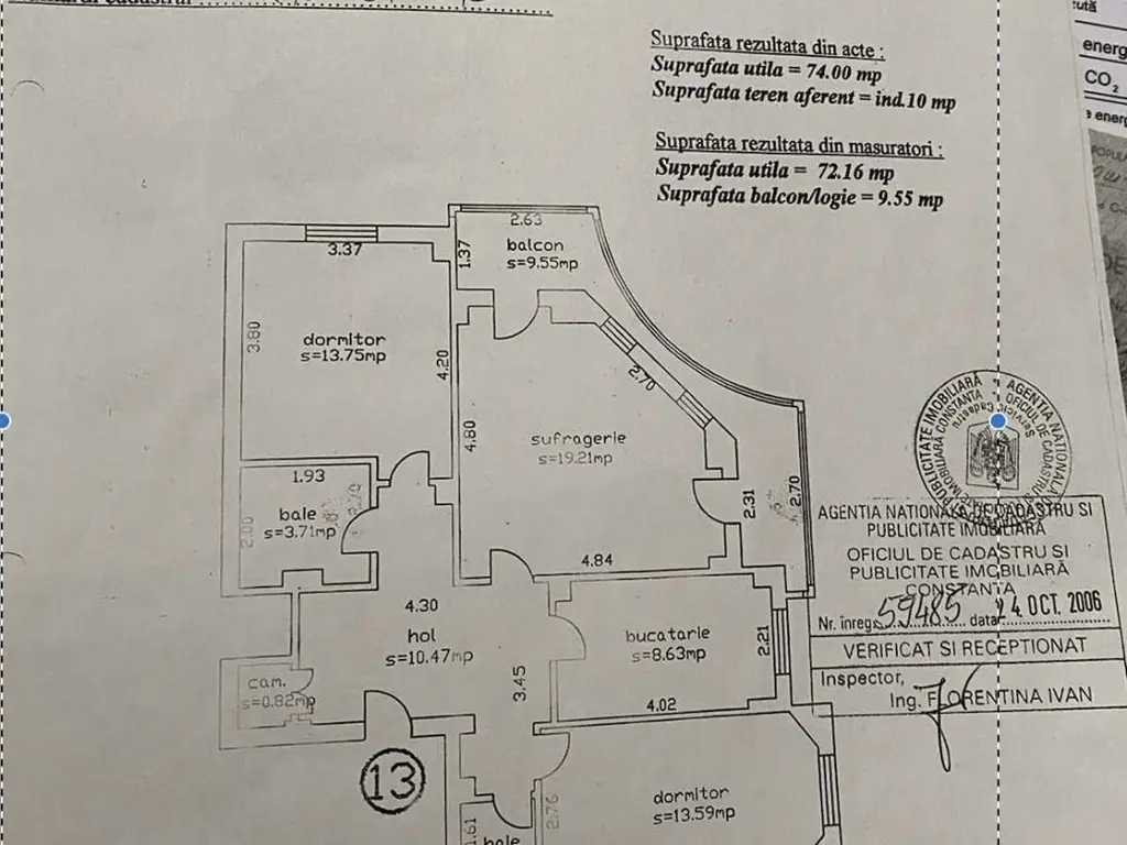 Apartament 3 camere mobilat utilat