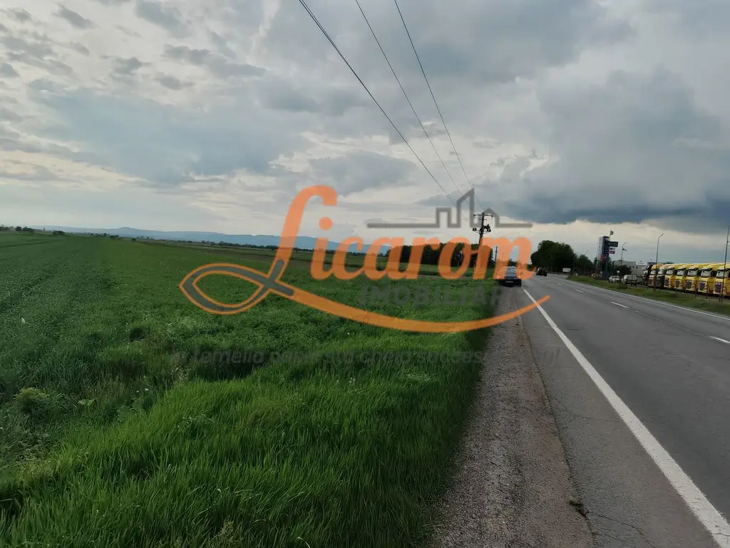 Teren Stupini Calea Feldioarei 4600 mp,21 euro/mp, front asfalt-DN13