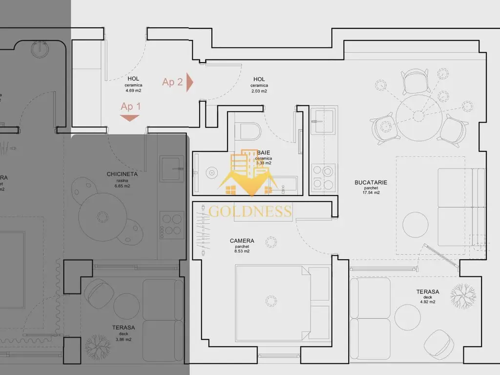 Apartament superfinisat zona Strazii Horea. Bloc nou!