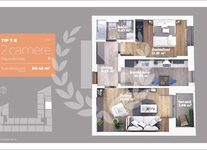 Apartament 2 camere | Decomandat  | Metrou Sector 3