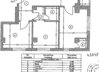 Apartament Damaroaia 3 camere 101 utili parcare subteran+Boxa Direct Proprietar