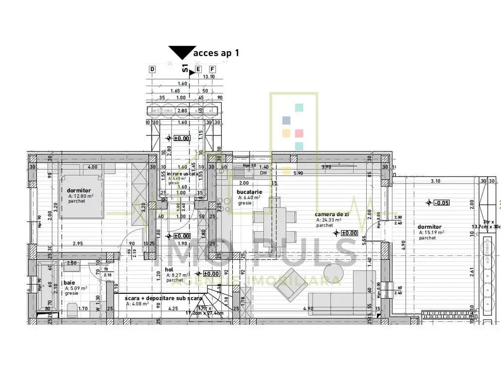5 Camere. 3 Bai. Terasa acoperita.