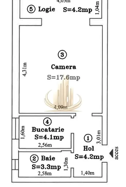Apartament 1 cameră – Zonă Brâncoveanu | Ideal locuință sau investiție