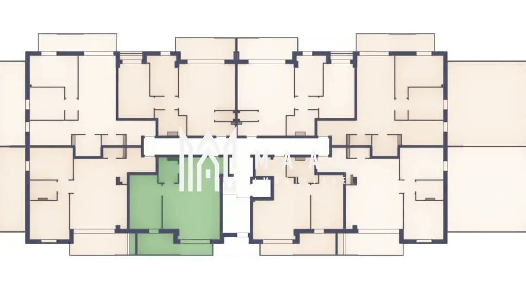Apartament 2 camere | Etaj 1 | Balcon 9.5 mp | Turnisor