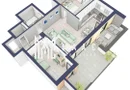 Apartament 3 camere | Balcon 22.2 mp | Etaj 3 | Turnisor
