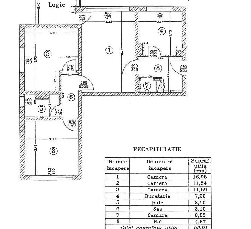 Apartament 3 camere Dna Ghica- centrala proprie