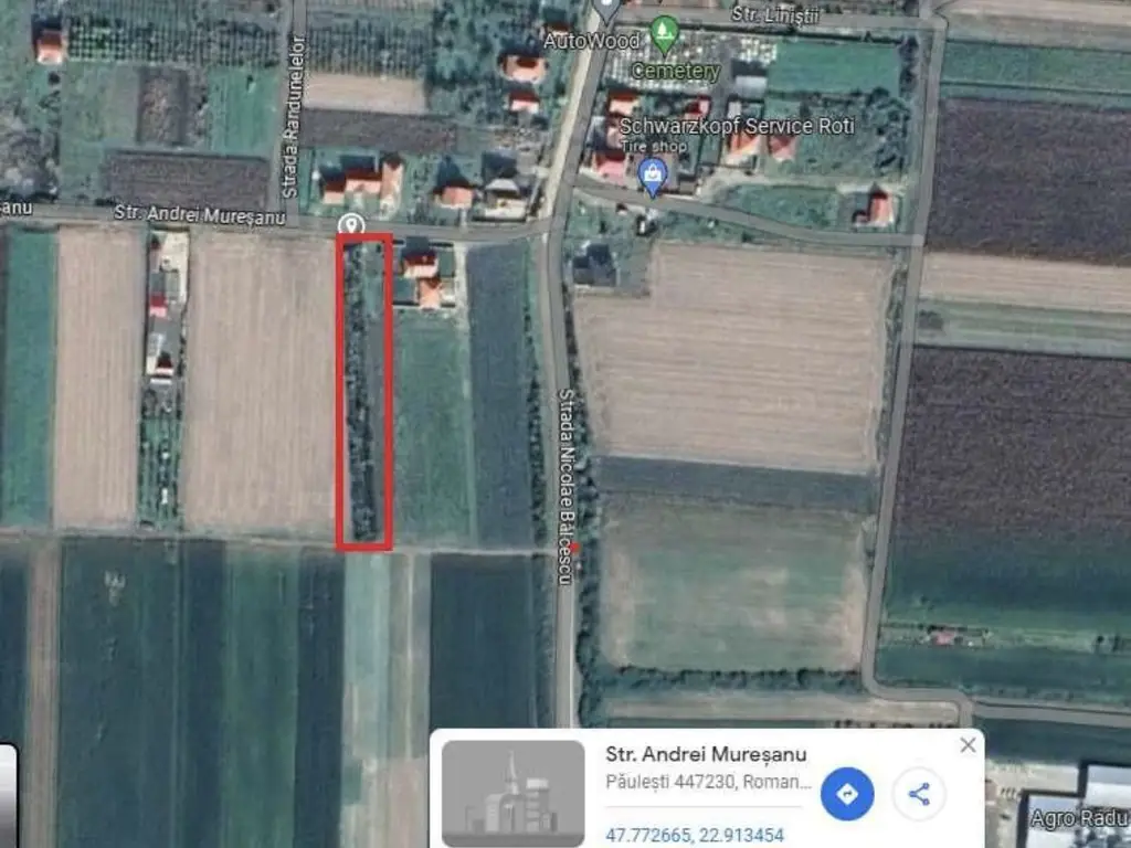 De vanzare teren intravilan Paulesti 40 ari