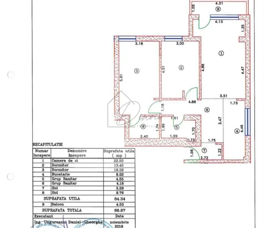 3 camere 4City North I Plaza Pipera I Rond OMV I Mobilat I COM 0%