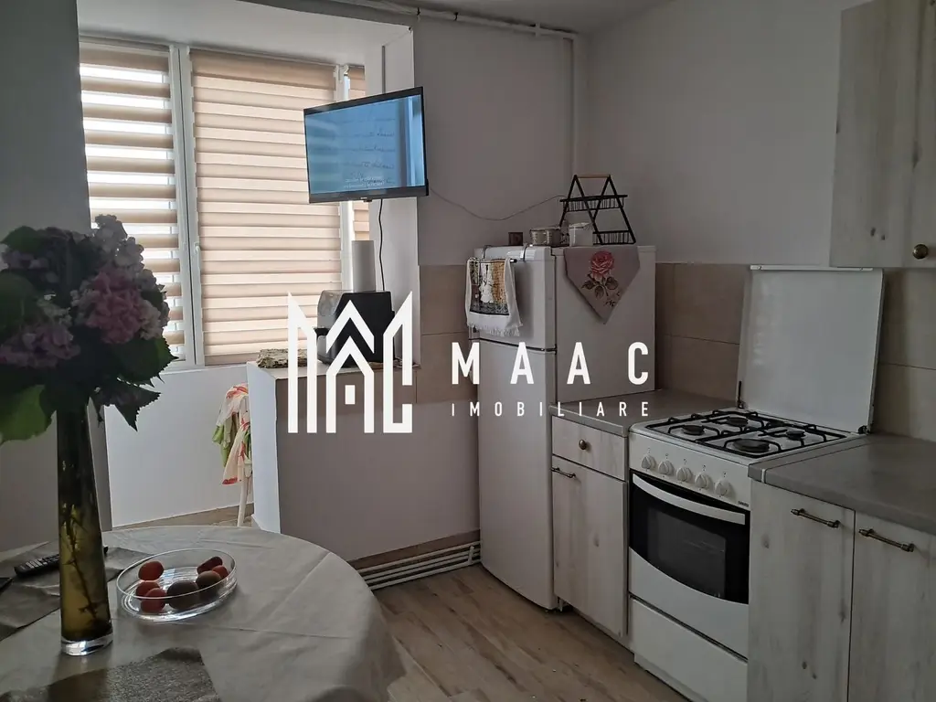 Garsonieră de închiriat | Trei Stejari, Sibiu | 42 mp, renovată