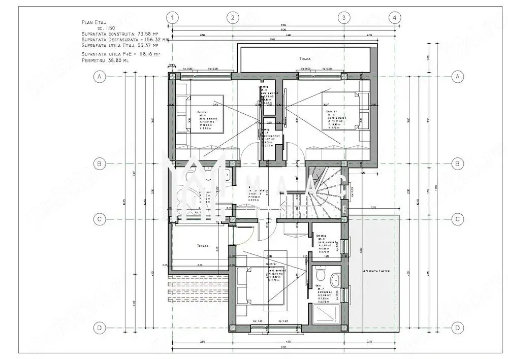 Teren intravilan 400 mp | Selimbăr-Bungard | Proiect,Autorizație