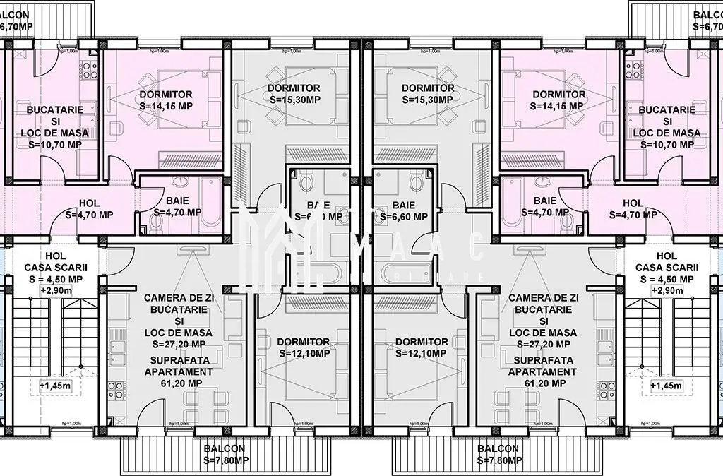 Apartament 3 Camere cu Grădină Privată – Ansamblu Nou