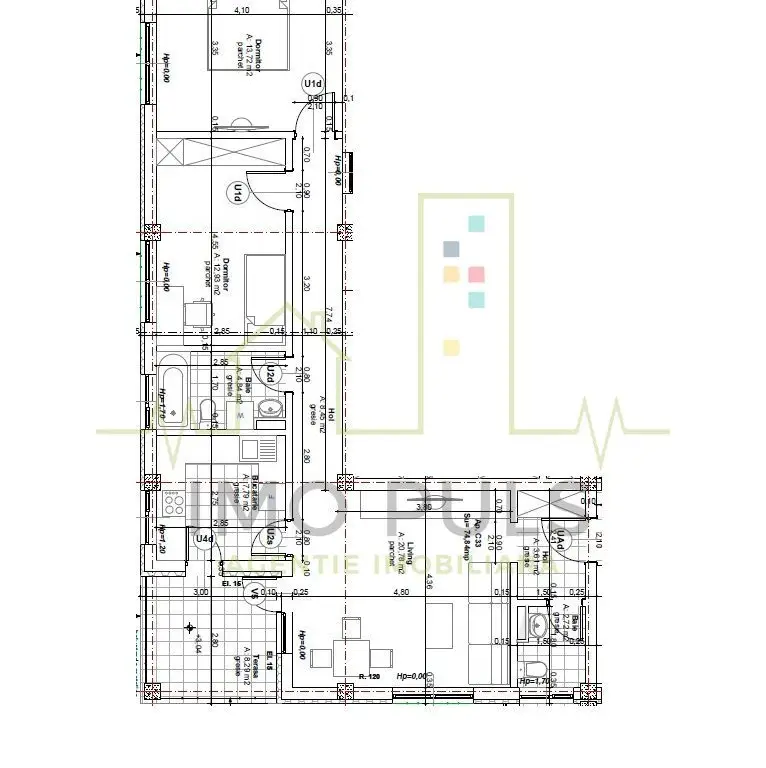 3 Camere. Lipovei. Bloc nou. Et. 1 sau Et. 2. Lift.