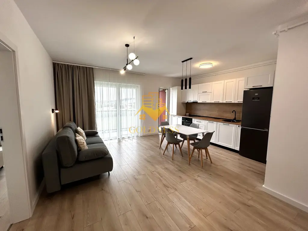 2 camere open space, Modern, Parcare, Oncos, Floresti
