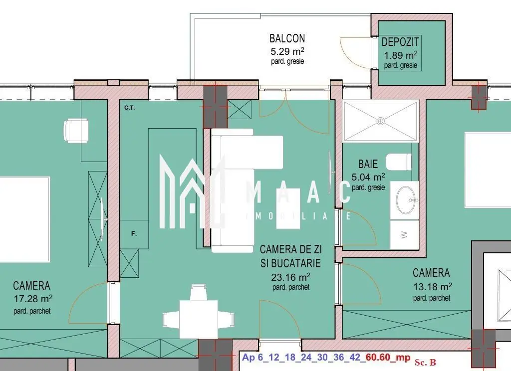 Apartament 2 camere | Zona Doamna Stanca | Parcare