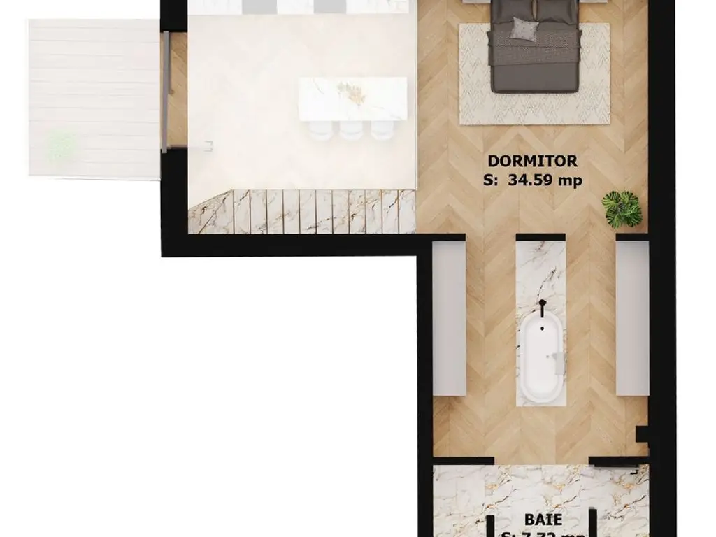 Apartament nou, 2 camere, 261 500 Euro. Comision 0.