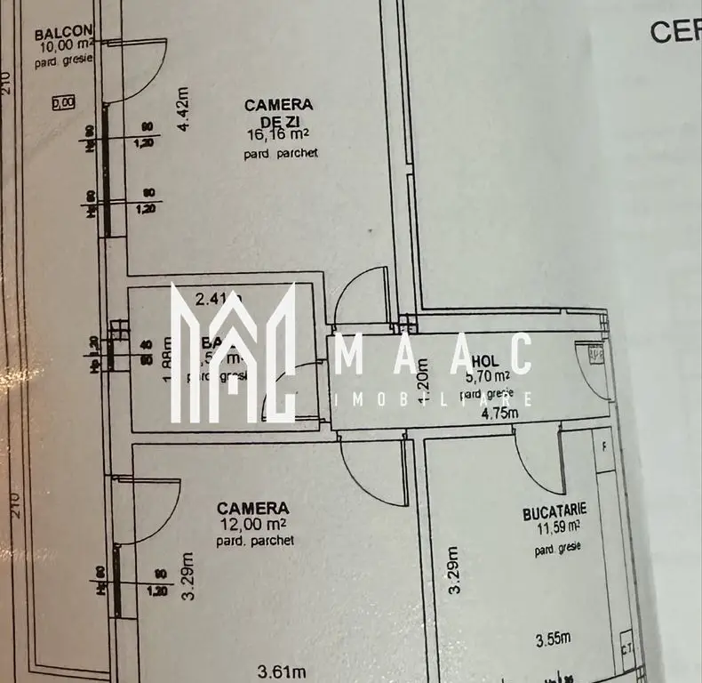 Apartament 2 camere I Decomandat I etaj 1 I Cartierul Arhitectilor