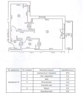 Vânzare apartament tip studio mobilat și utilat Avantgarden 3 faza 4