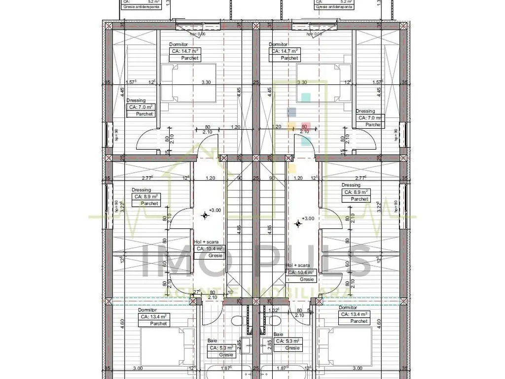 Duplex in Mosnita noua. Pozitie foarte buna. Se pot face 3 dormitoare