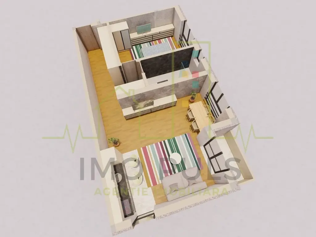 Apartament 2 camere. Sanandrei. Finisat la "Cheie"