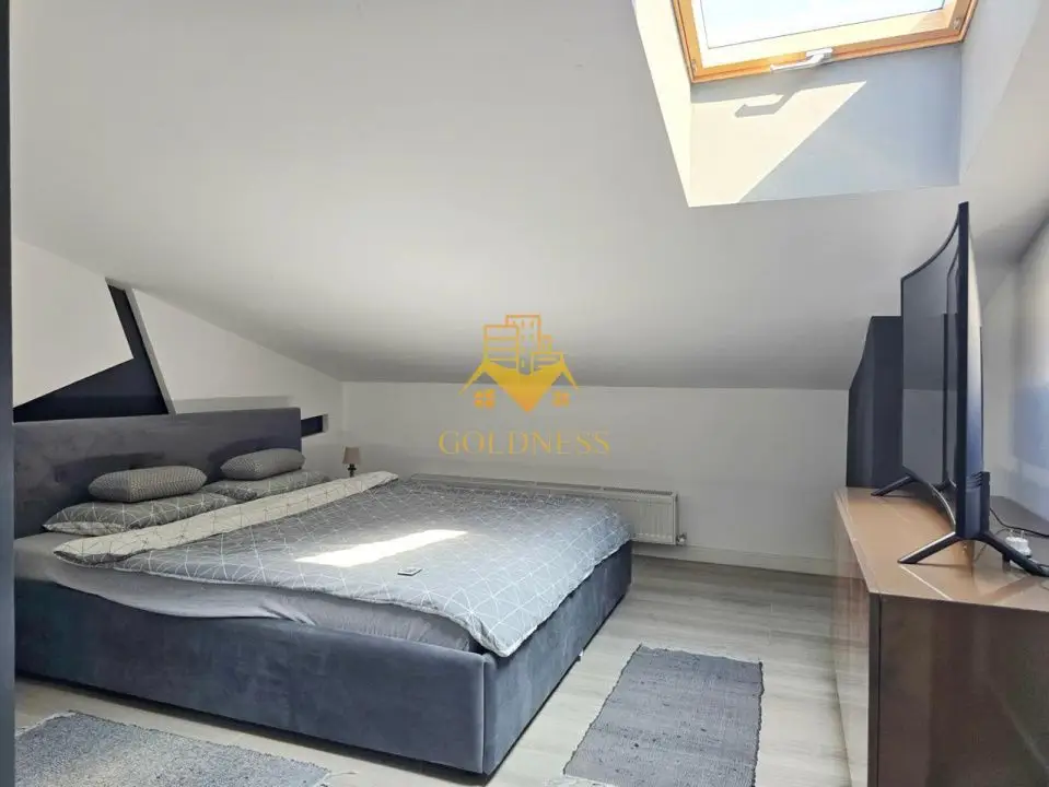 Casă modernă de vânzare, curte, 6 camere, parcare, Zona Vivo, Florești