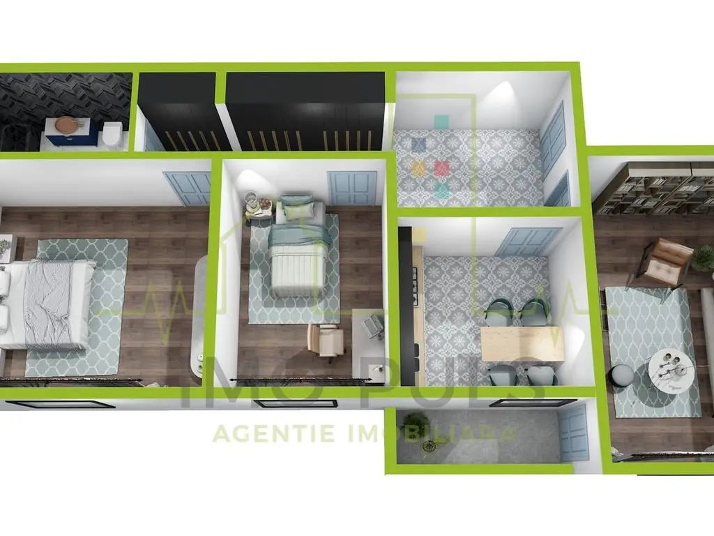 Aradului vest. Centrala. Decomandat. Mobilat si partial utilat.