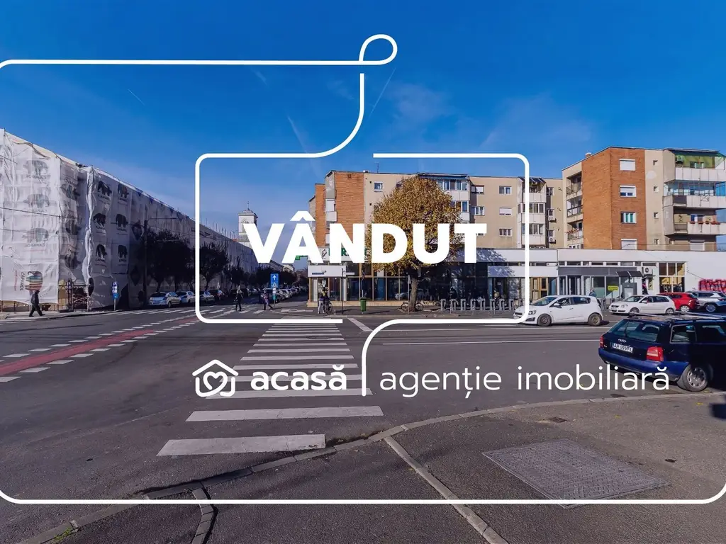 VÂNDUT! Apartament 2 Camere, Etajul 1, Piața mică, Arad