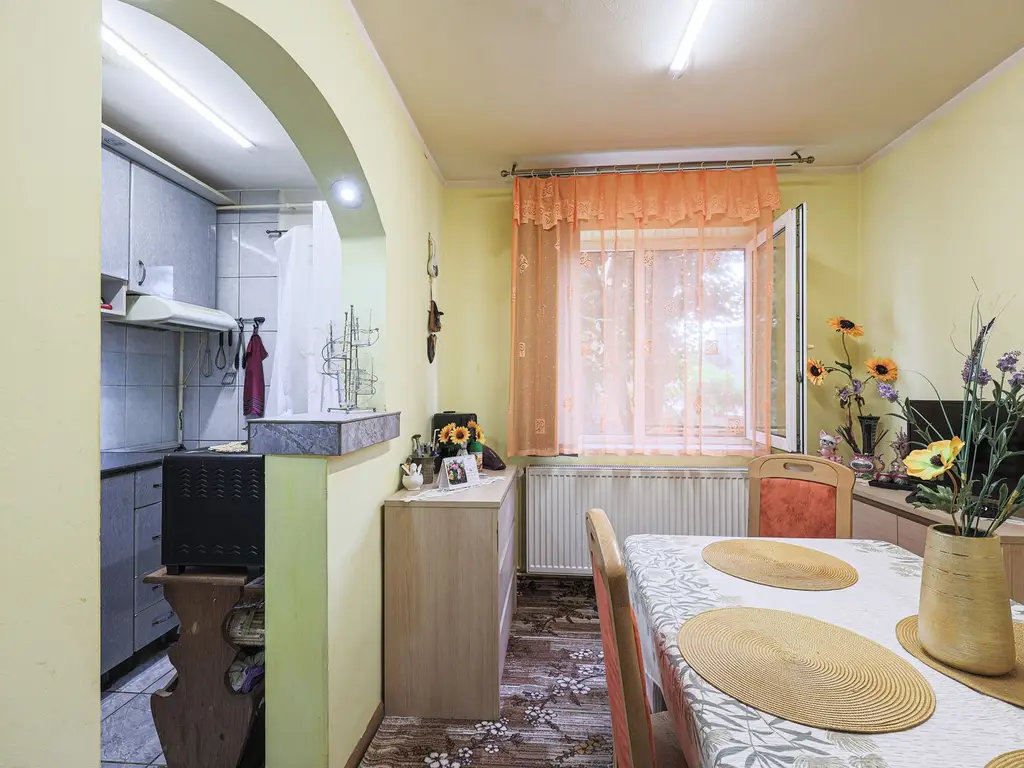 Apartament, la etajul 1, cu balcon spre zona verde, malul Muresului