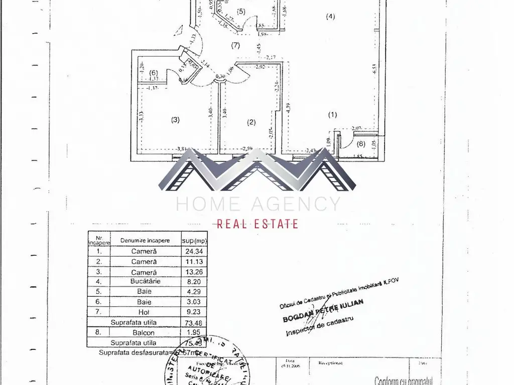 Apartament 3 camere Otopeni central | mobilat, utilat | lângă piață