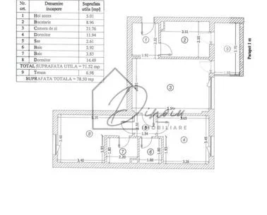 Apartament 3 camere Valea Larga B-dul Timisoara - 79mp, parcare COM0