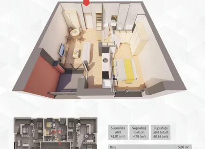 Penthouse in R39– direct de la dezvoltator, fără agenție! Ap.55