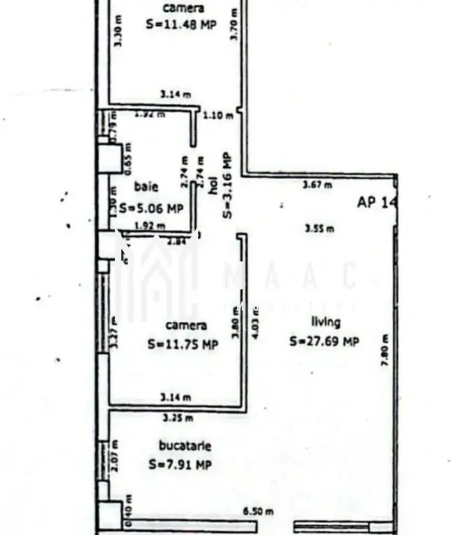 Apartament 3 camere | Decomandat | 2 Locuri de parcare | Turnișor