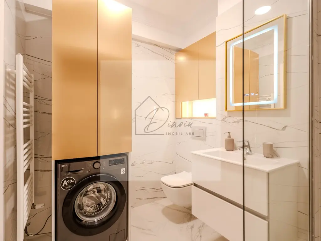 Studio dublu Ivory Residence Pipera I lux mobilat I balcon I COM0%