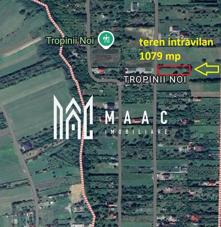 Teren intravilan 1079 mp zona Tropinii Noi Sibiu