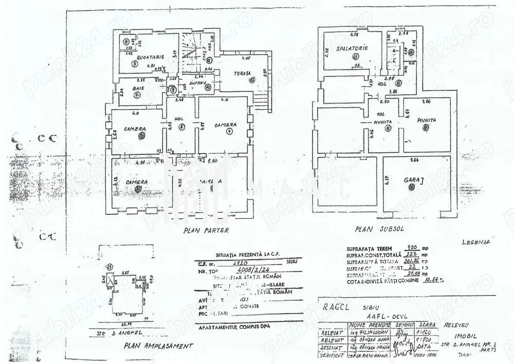 Casă 4 camere | Sub Arini, Sibiu | duplex, curte 450 mp