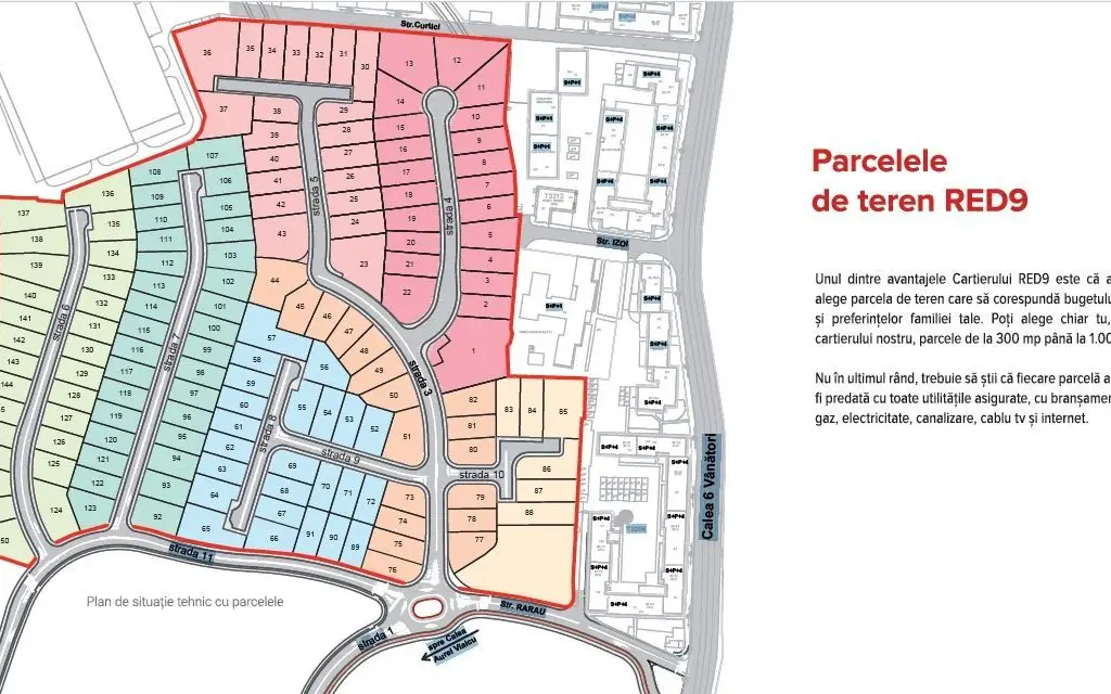 Teren pentru construcție de case, în ARED CITY.